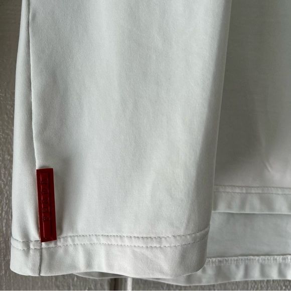 PRADA Red Tab Nylon Turtleneck with Zipper Pocket in White Size S - Picture 2 of 8